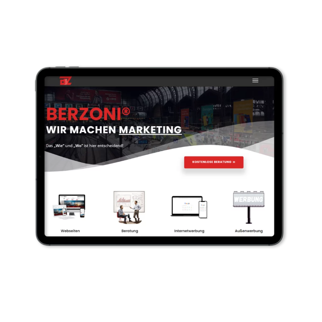 responsive webseite